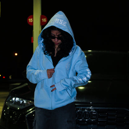 TV BLUE ZIP-UP