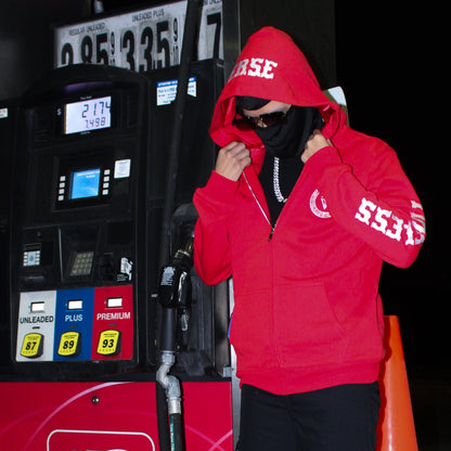 TV RED ZIP-UP